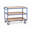 Table top carts 2950 - 3 shelves, horizontal push bar
